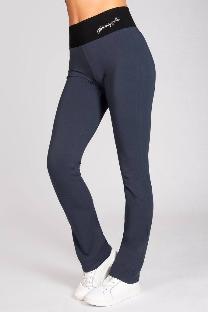 Color Matching Low Waist Casual Bootcut Trousers Women