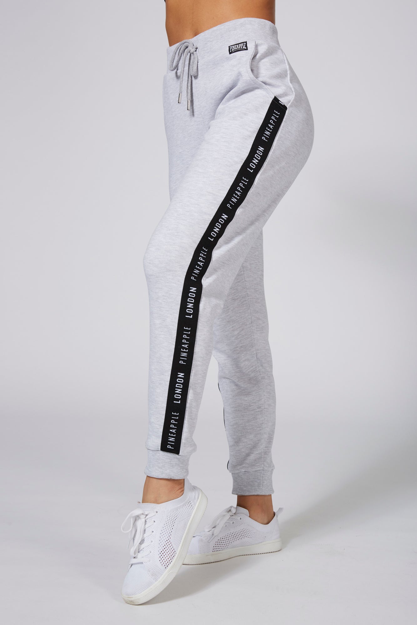 Woman wearing Pineapple Grey Jacquard Jogger