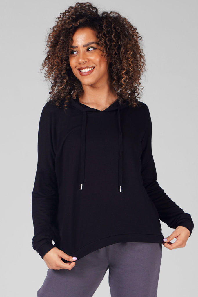 Buy Pineapple Women's Black Dip Hem Hoodie online