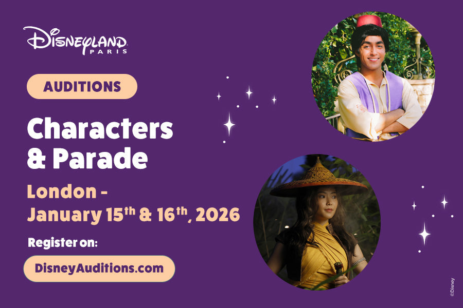 Disneyland Paris Character & Parade Performers Audition – 15th & 16th January, 2026