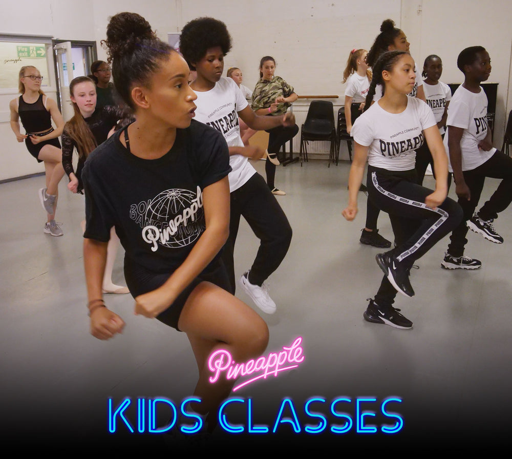 Dance classes for kids in London at Pineapple Dance Studios including kids' ballet, hip hop, commercial street, musical theatre, lyrical, tap and more! All ages and abilities welcome.