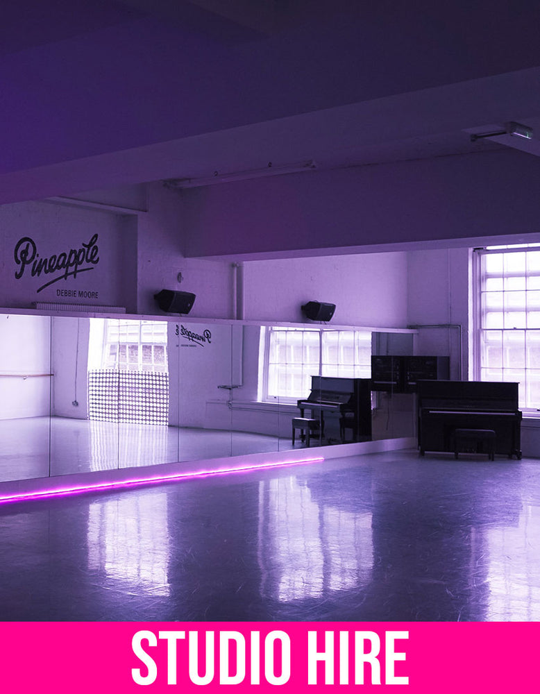 Hire a London studio at Pineapple for auditions, rehearsals, castings, photoshoots, filming, music rehearsals, private studio hire, private classes and more.