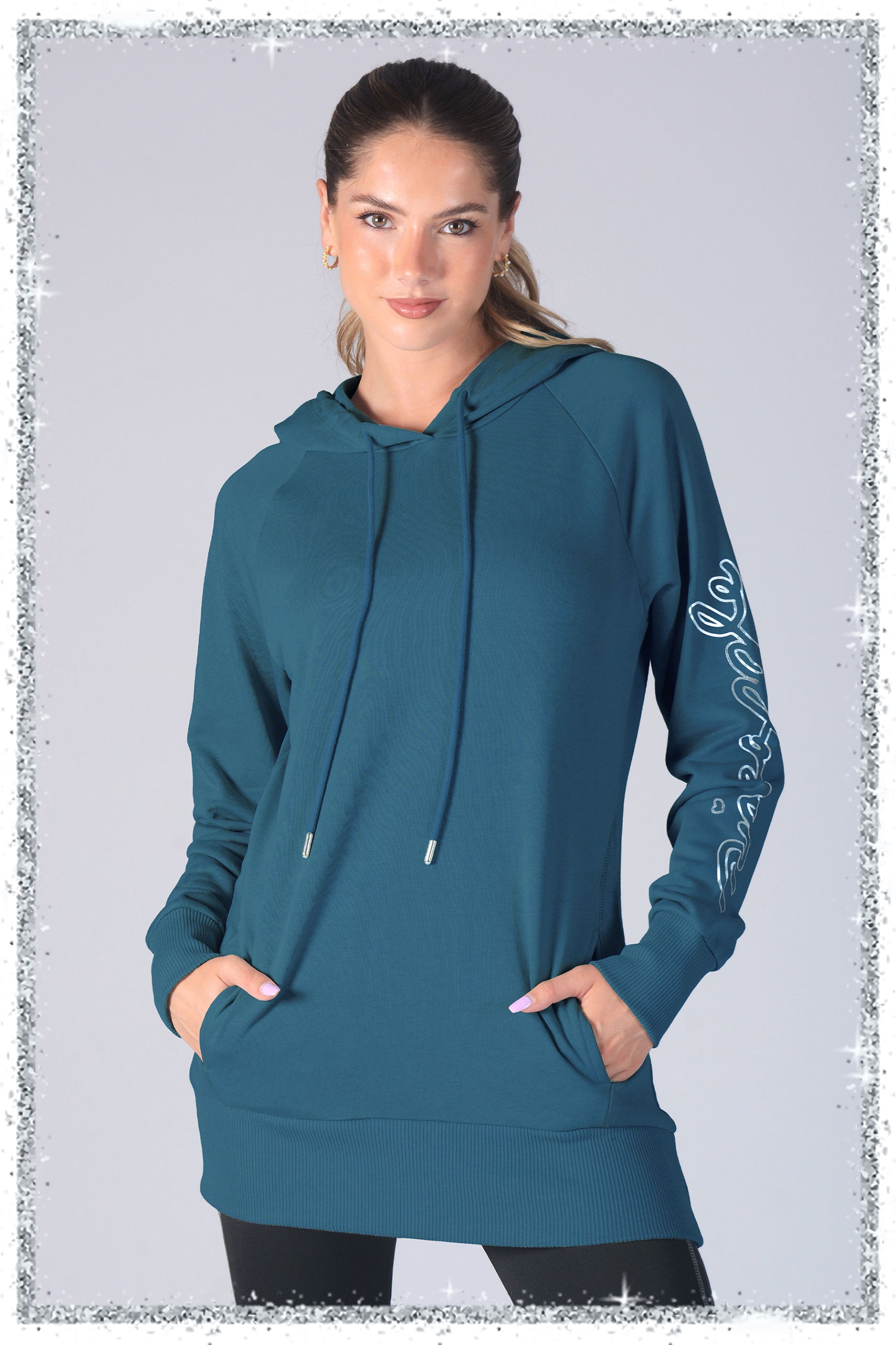 Longline Logo Hoodie