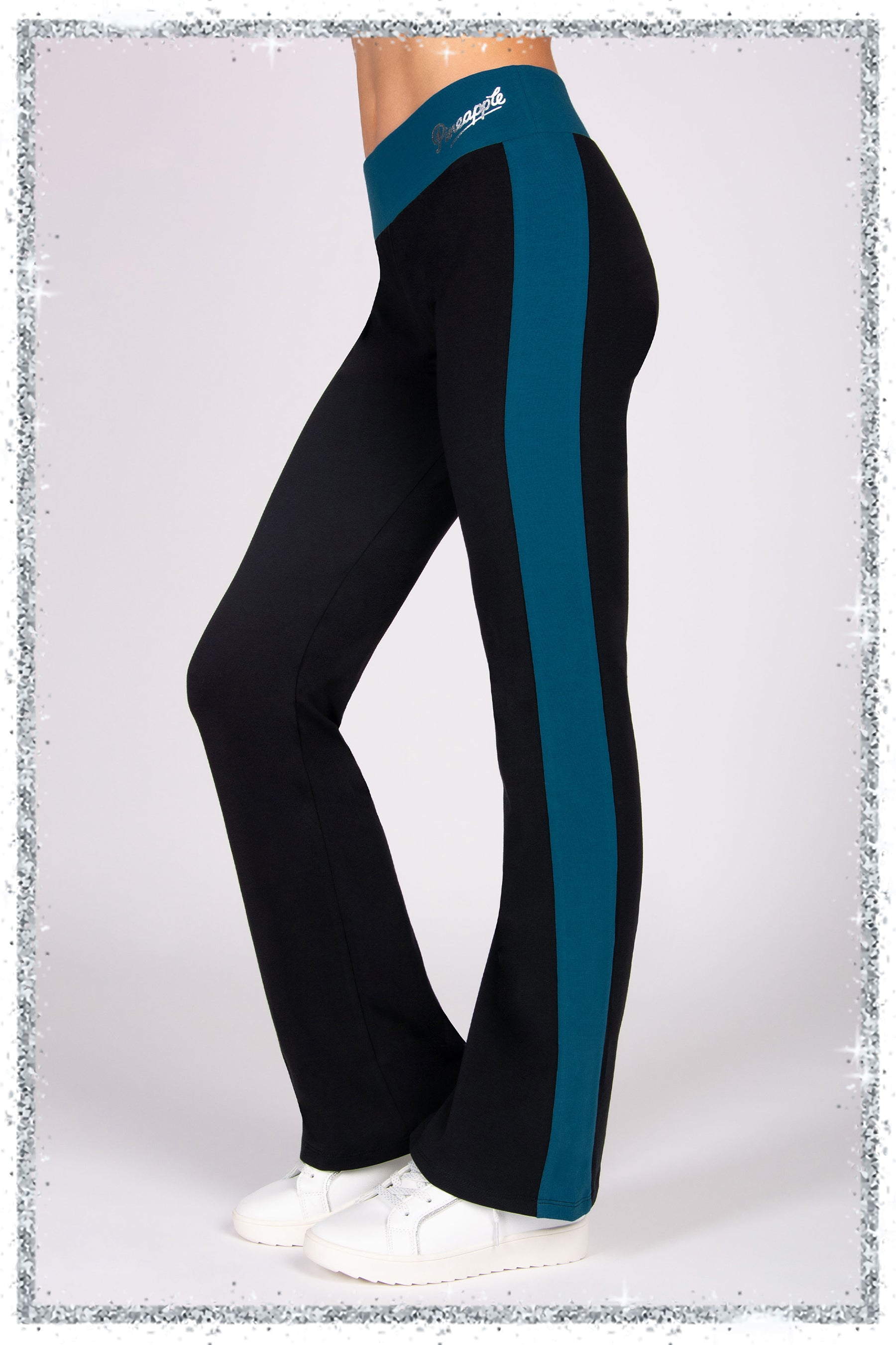 Panel Bootcut Jersey Trousers