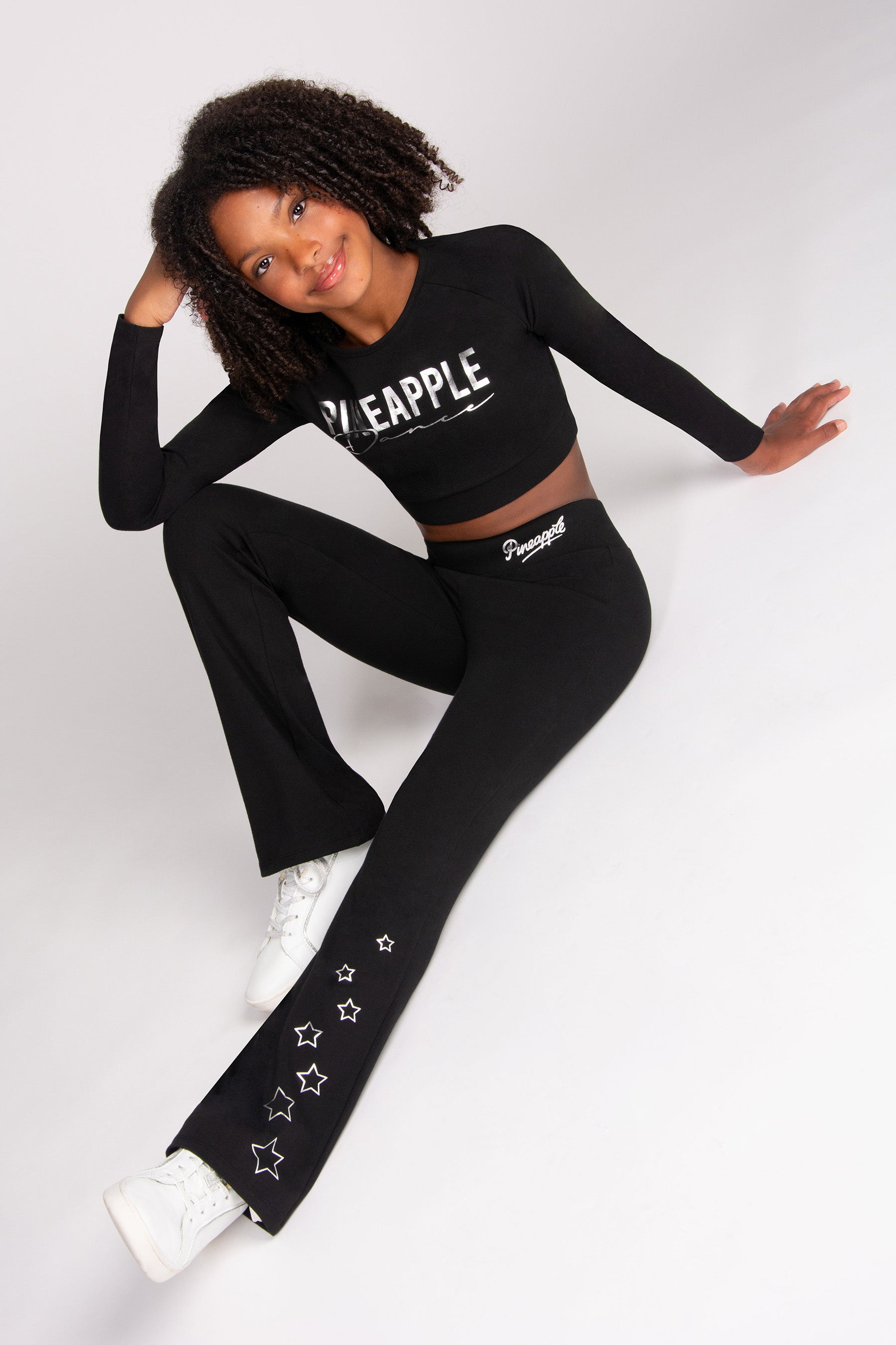 Star Jersey Flare Trousers
