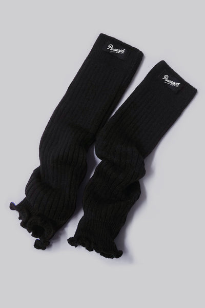 Pineapple dance leg warmers in black for girls and women