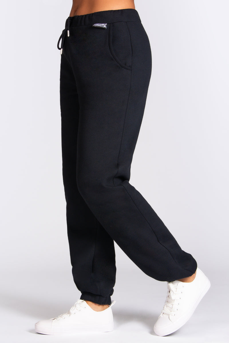 Women's Essential Cuff Joggers in Black Pineapple Loungewear Basics