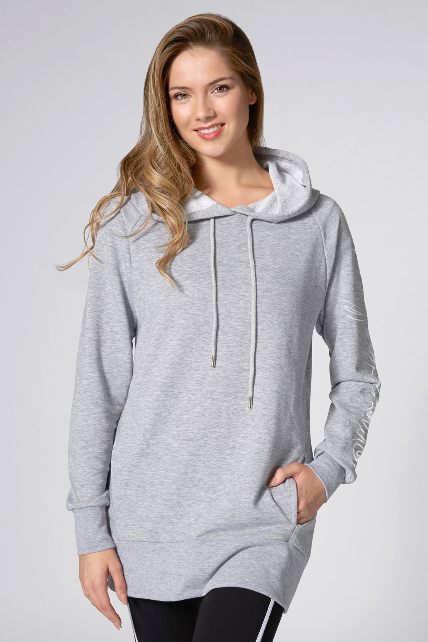 Longline Logo Hoodie