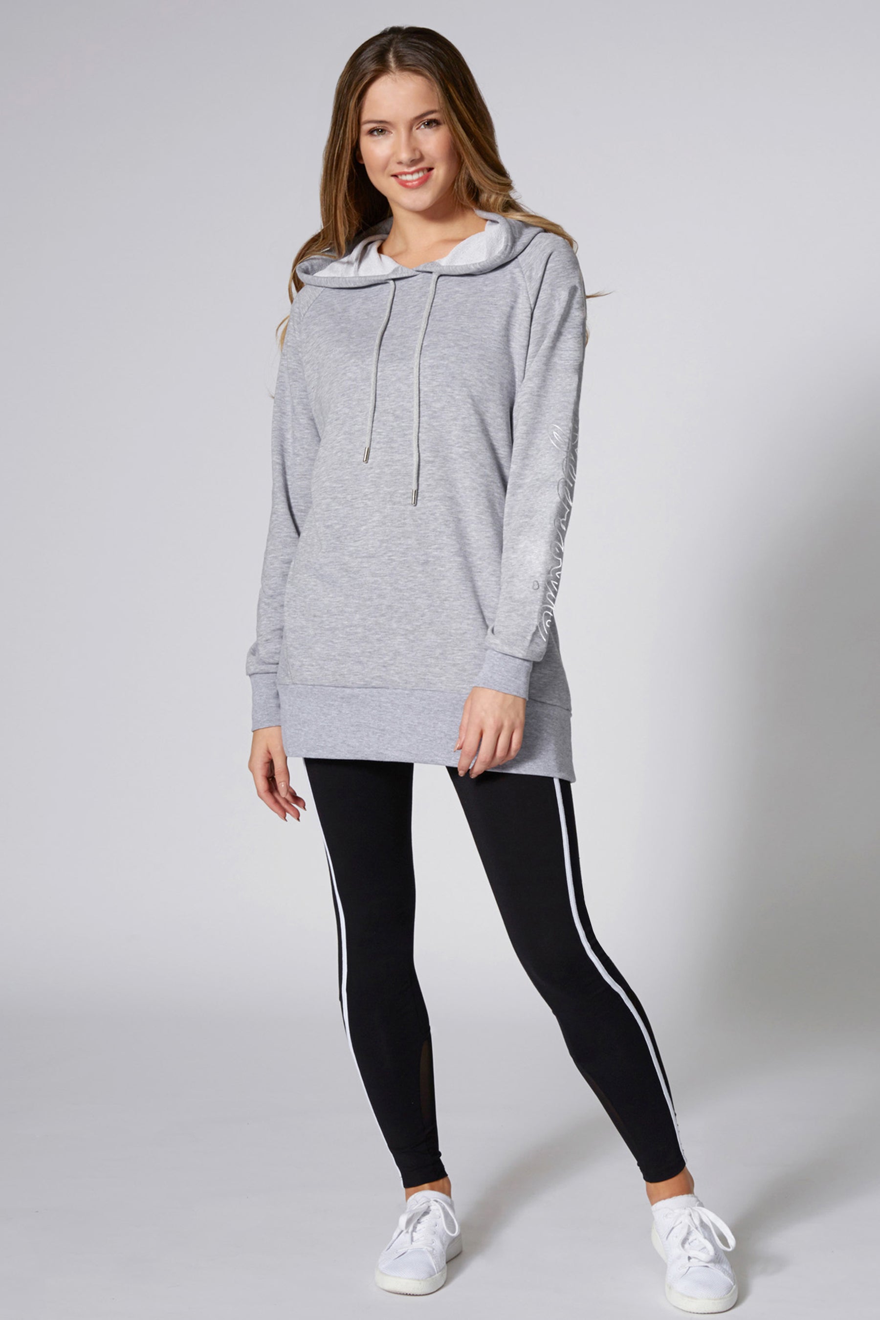 Longline Logo Hoodie