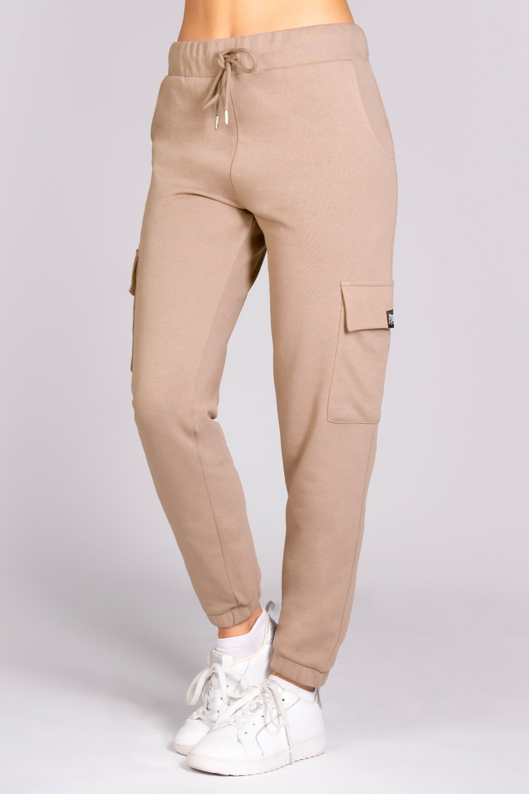 Cargo Jogger Jogger Trousers Women High Waisted Luxe Lounge Cargo