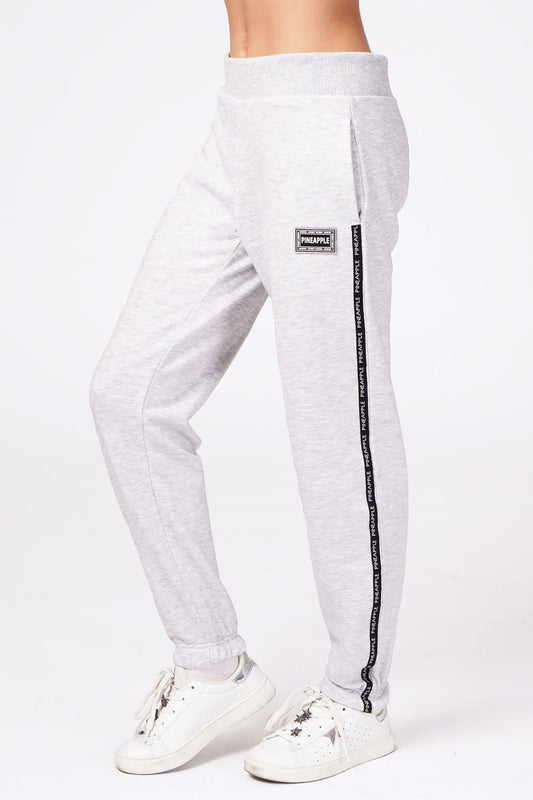 Girl wearing Pineapple Grey Tape Joggers
