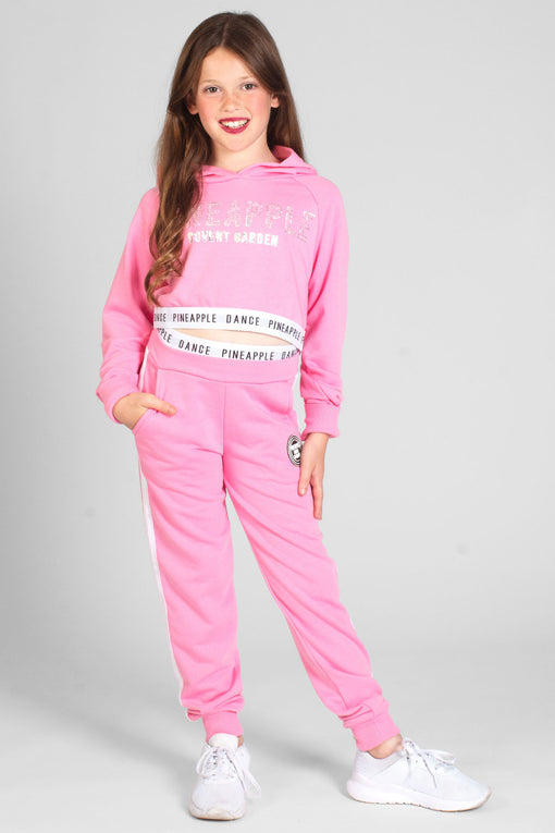 Buy Pineapple Girls' Pink Mesh Slim Track Pants