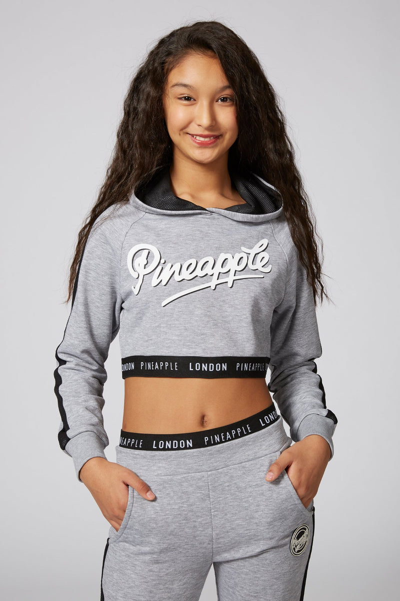 TWO PLAY WOMENS CROPPED HOODIE / GRY