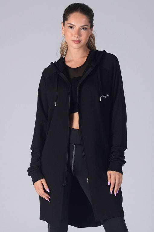 Matalan Cheap Black Zip Up Hoodie Womens Womens Longline Zip Up