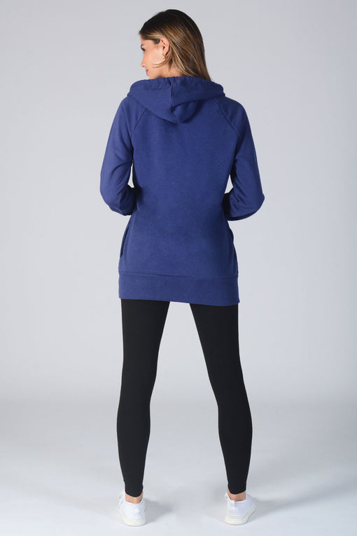 Navy longline sweatshirt Clearance